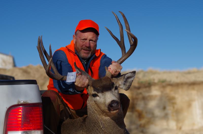 John Spain with his beautiful buck.